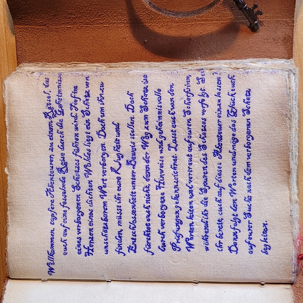 Die alte Schrift ist schwer zu lesen